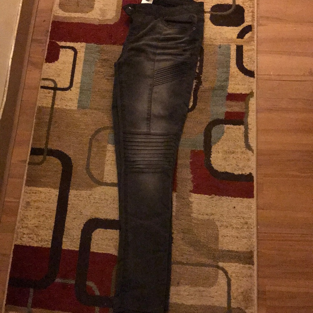 Faded gray and black jeans size 9